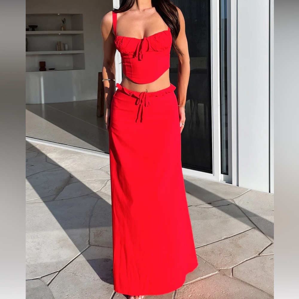 Nakia top & skirt set